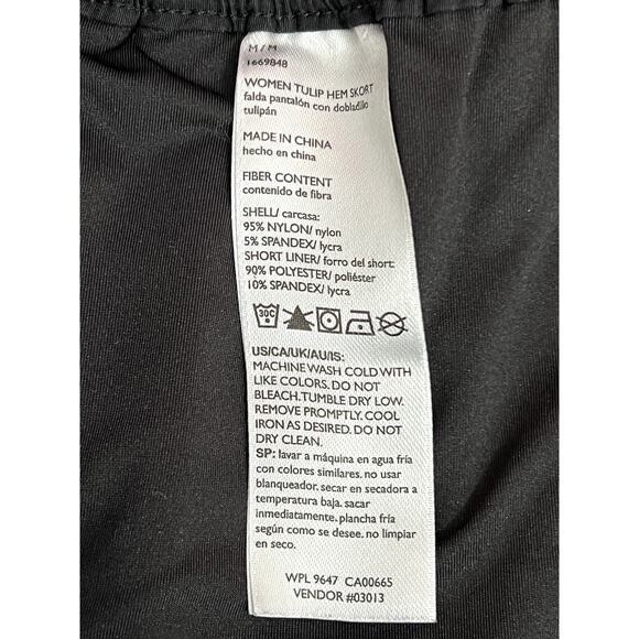 Eddie Bauer Black Elastic Drawstring Waist w/ Pockets Athletic Skort Size M - Picture 9 of 10